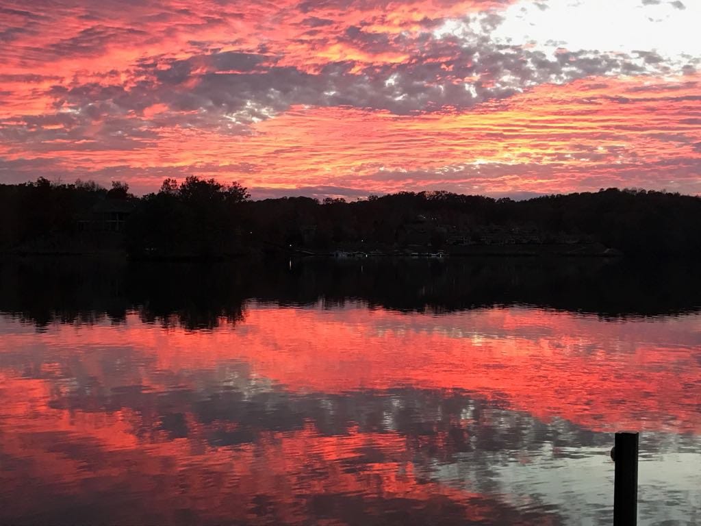 Lake Keowee  Amazing Sunset
