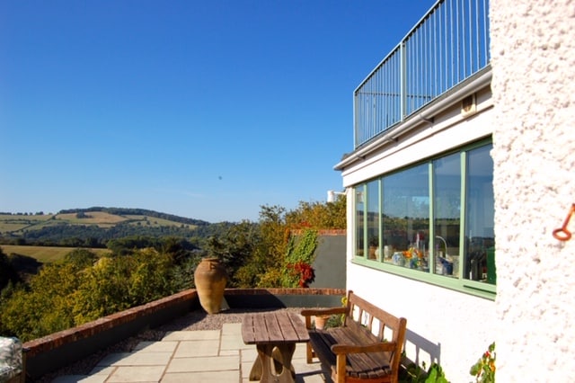 Stunning views and a wood fired hot tub