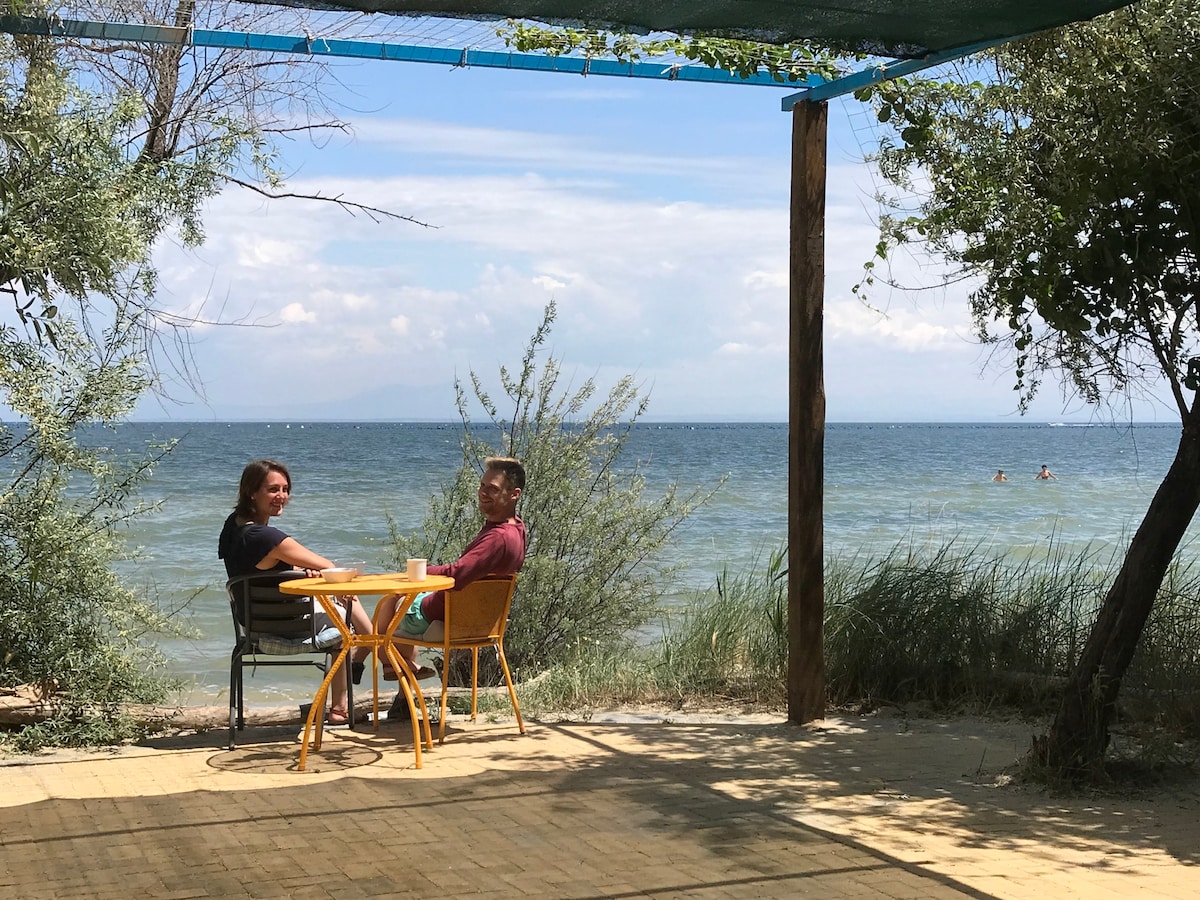 Ferienhaus Alkyona Beach direkt am Sandstrand