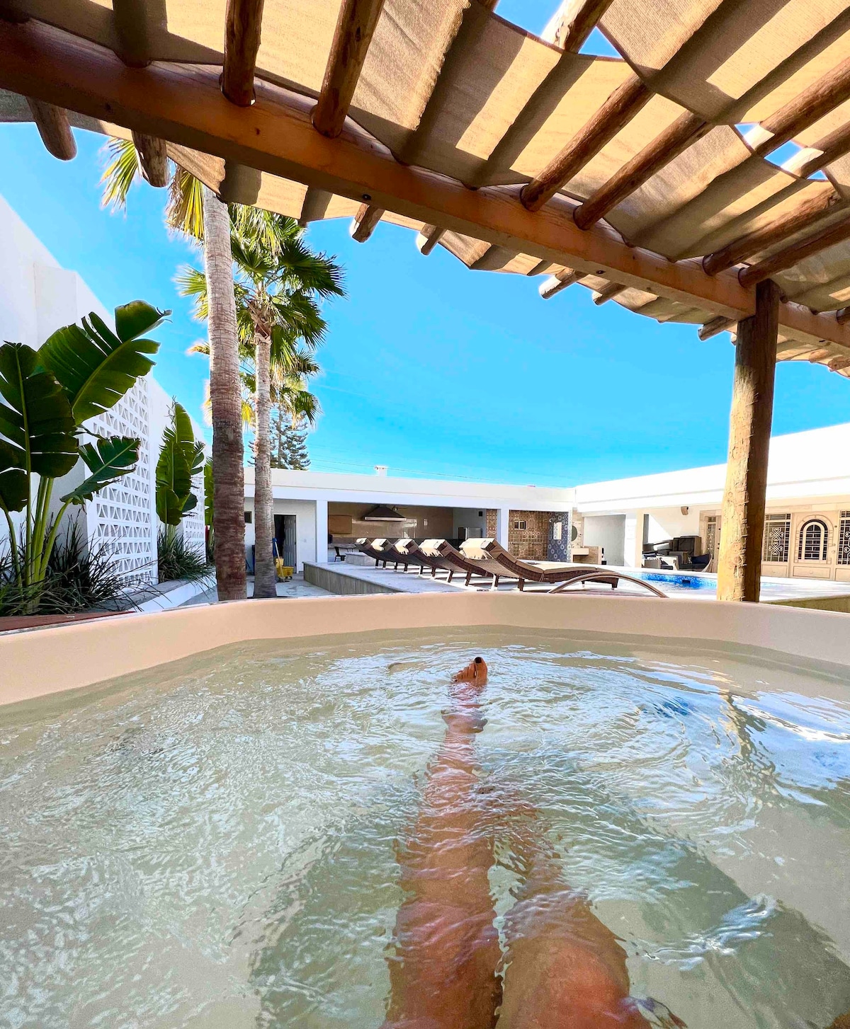 按摩浴缸+私人泳池| Casa Palmar