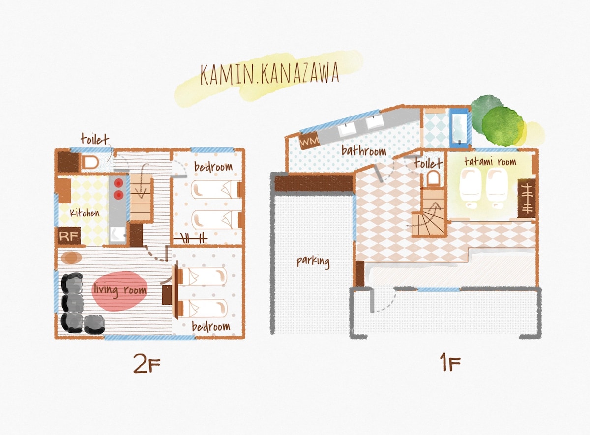 Kamin Kanazawa私人酒店，可免费停车