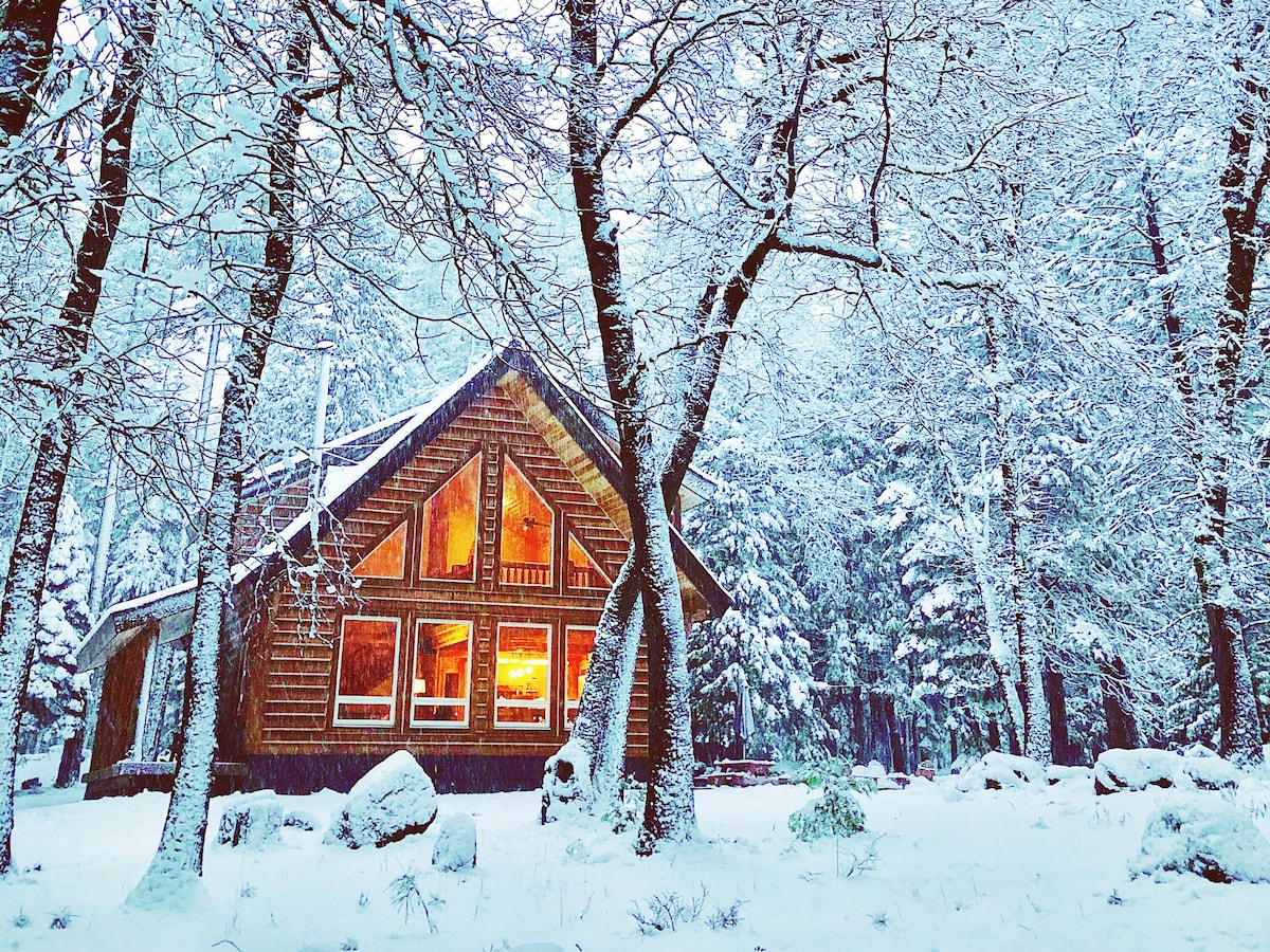 拉森国家公园（ Lassen National Park ）旁3英亩的舒适小木屋