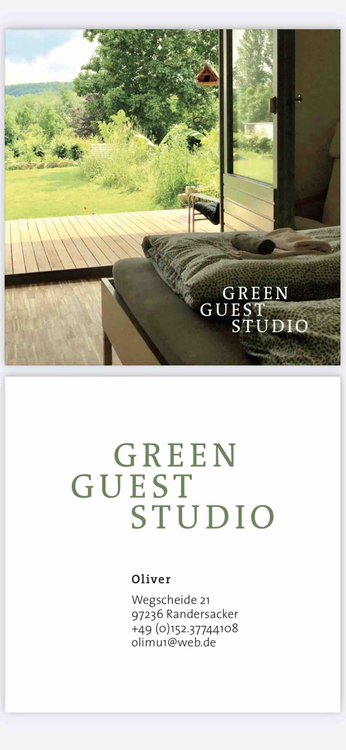 2绿色客用单间公寓，带大露台和花园