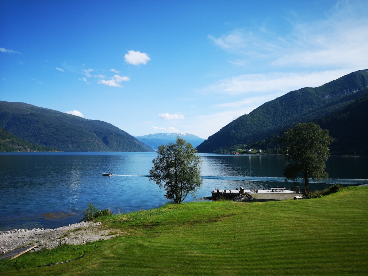 舒适的3卧公寓，靠近Sognefjord