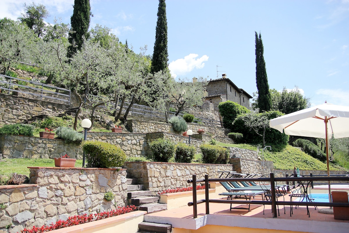 Villa Oliveta -位于基安蒂山丘的托斯卡纳别墅