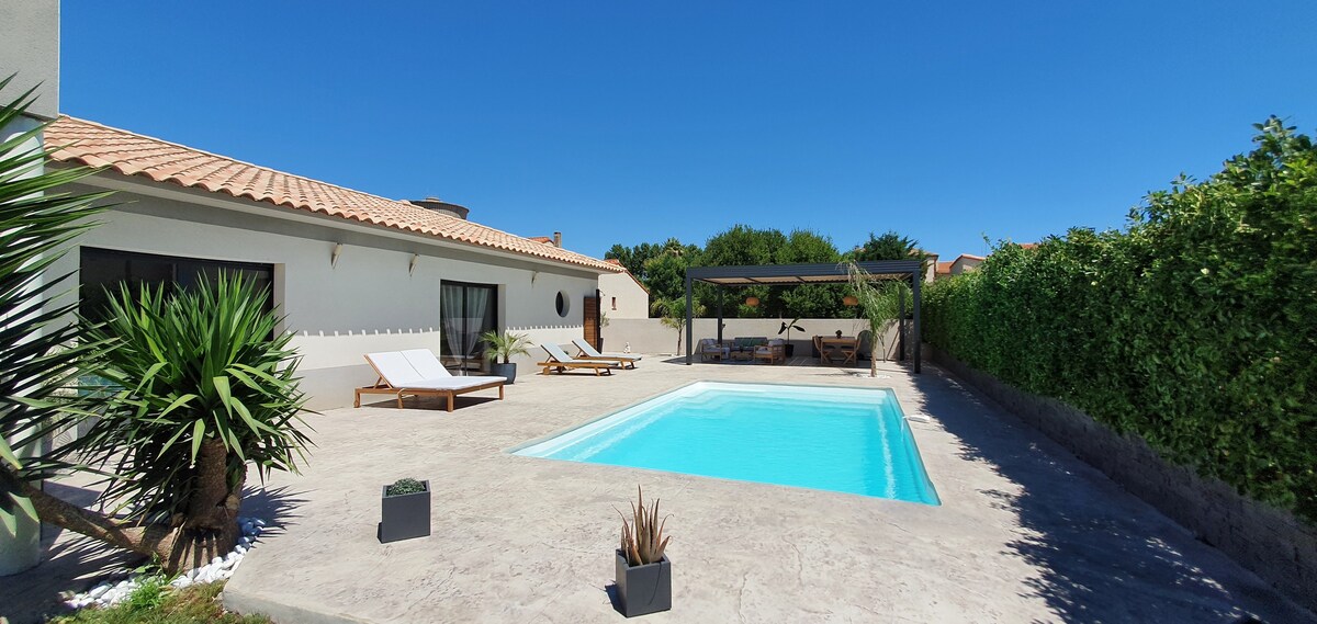 Superbe Villa Piscine 150m2 10 min de la plage