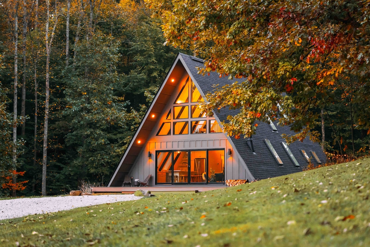 Wildewood A-Frame: a secluded woodland retreat
