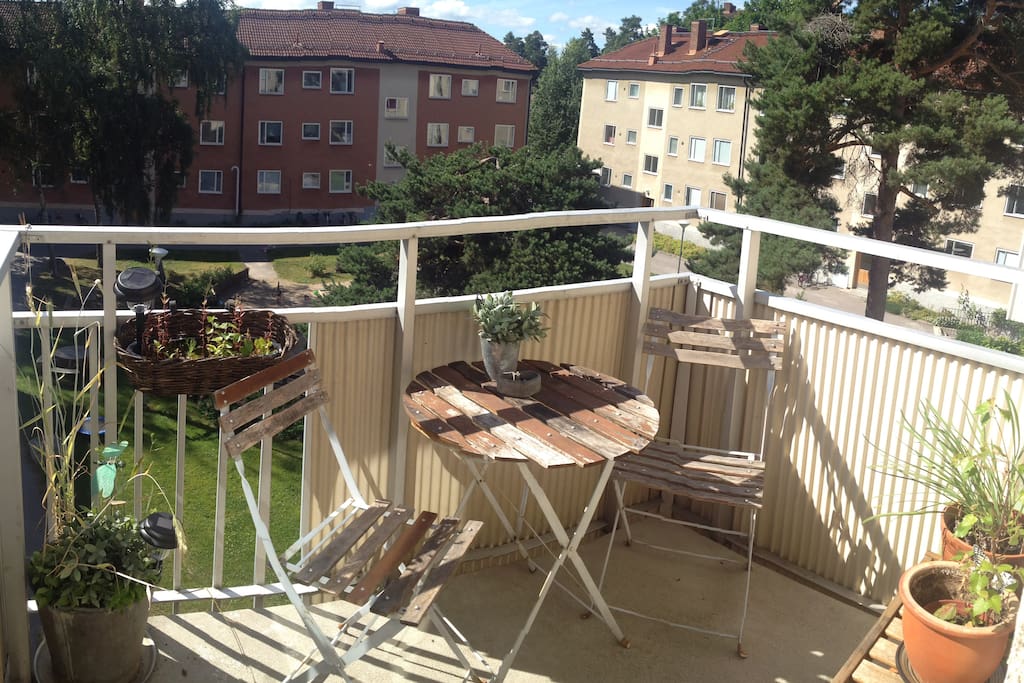 two room apartment sunny balcony