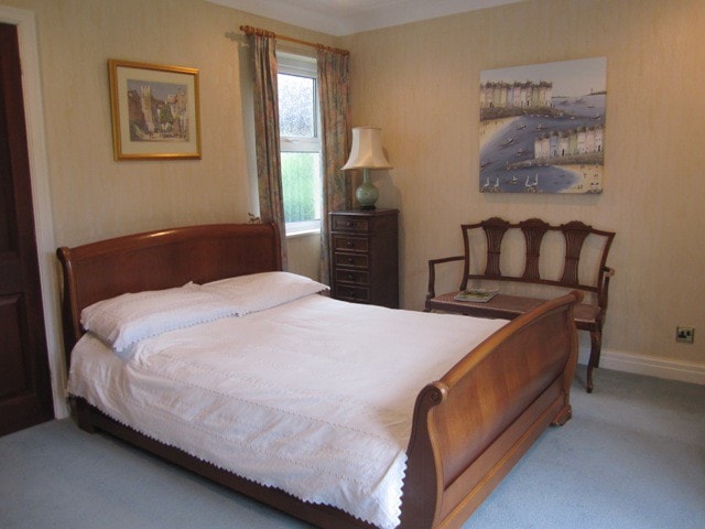 Lytham St Annes海边之家的双人卧室