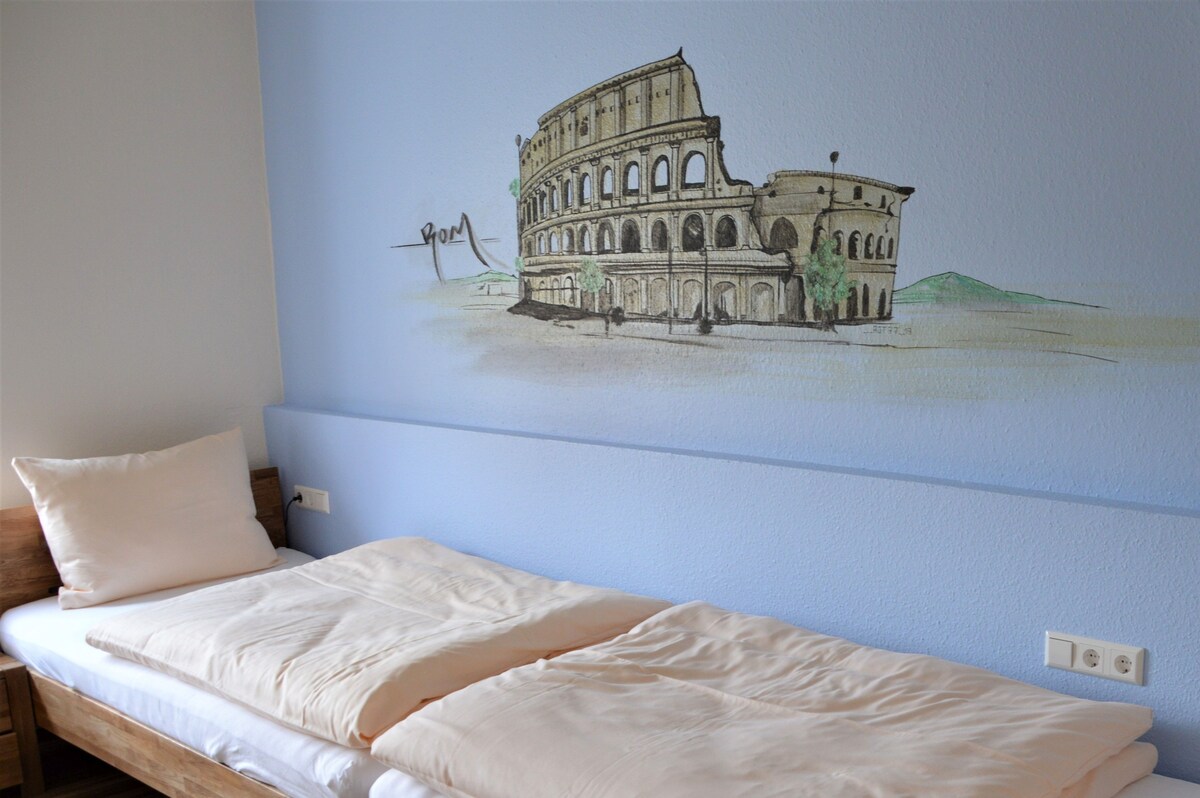 Hotel Romagna Mia, (Nersingen), Familienzimmer mit getrennten Betten