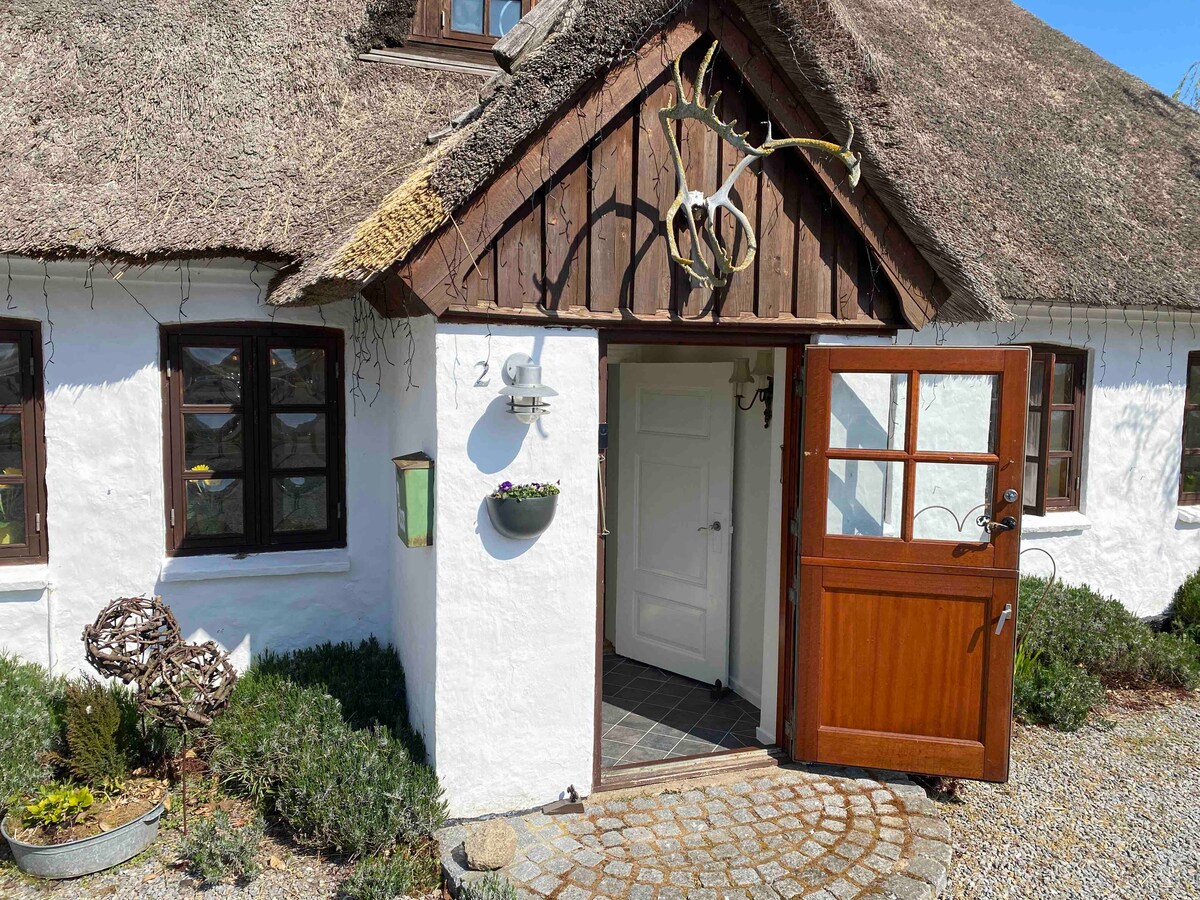 Hyggeligt hus med brændeovn,
nær strand og skov.