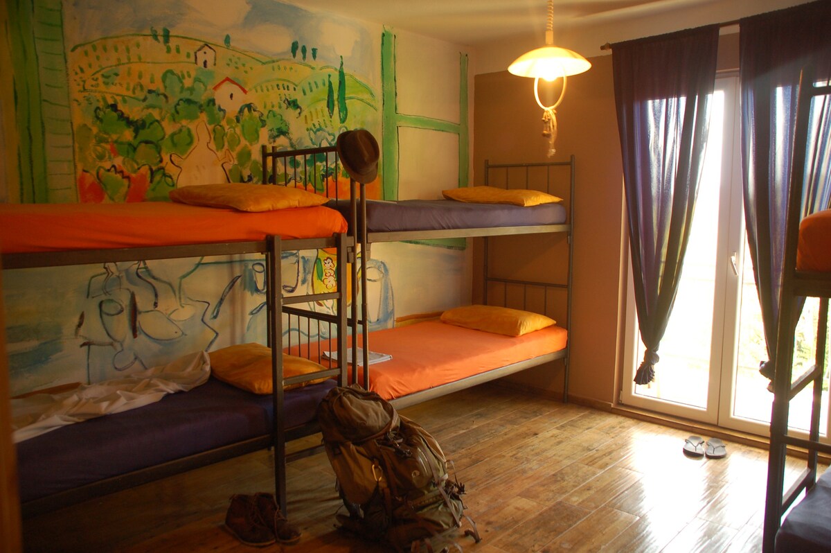 安东旅舍（ Hostel Anton ）合住房间内有一张床