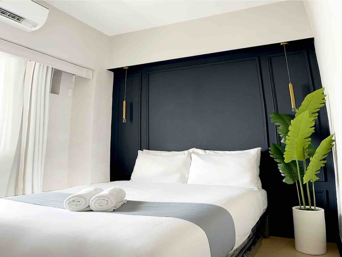 1BR Modern Luxe Suite in Manila with fast Wi-Fi