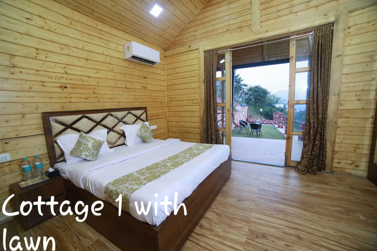 Hill Crest Cottage Lake view in Vibhati resort.