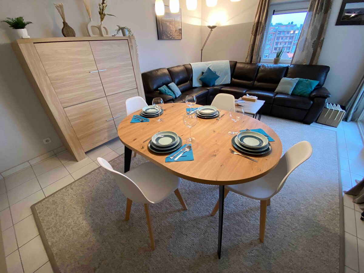 Vakantieappartement Oostende met privéparking