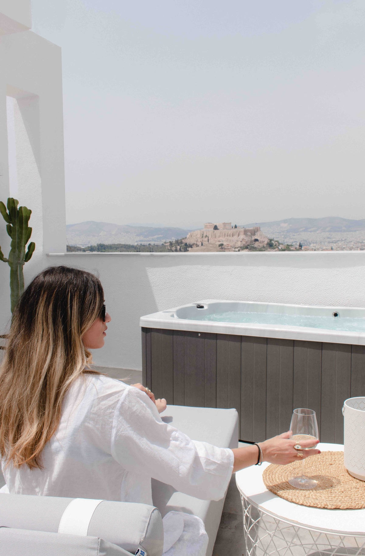 爱琴海阁楼：雅典卫城和雅典360度景观+热水浴池