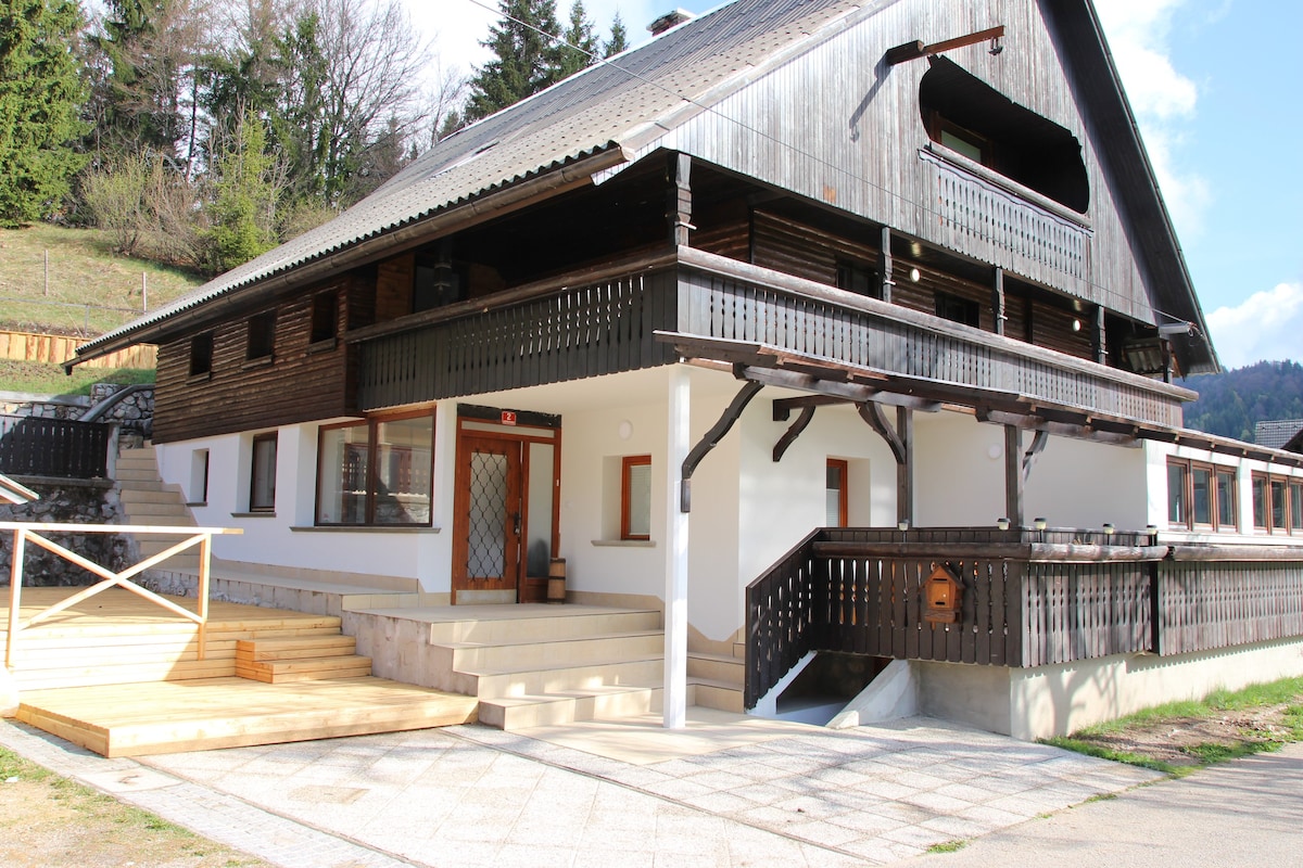 靠近Bohinj湖、Lake Bled和Pokljuka的农舍