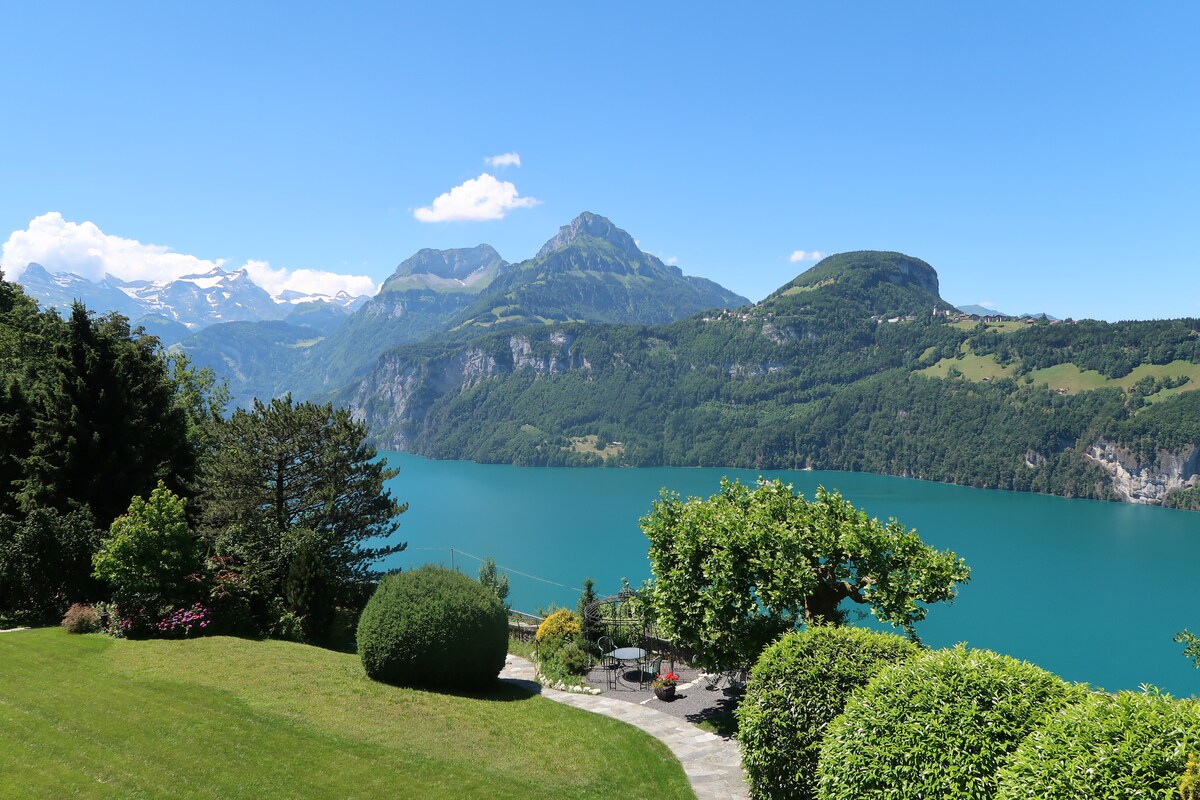 卢塞恩湖（ Lake Lucerne ）上方的单间公寓， RB