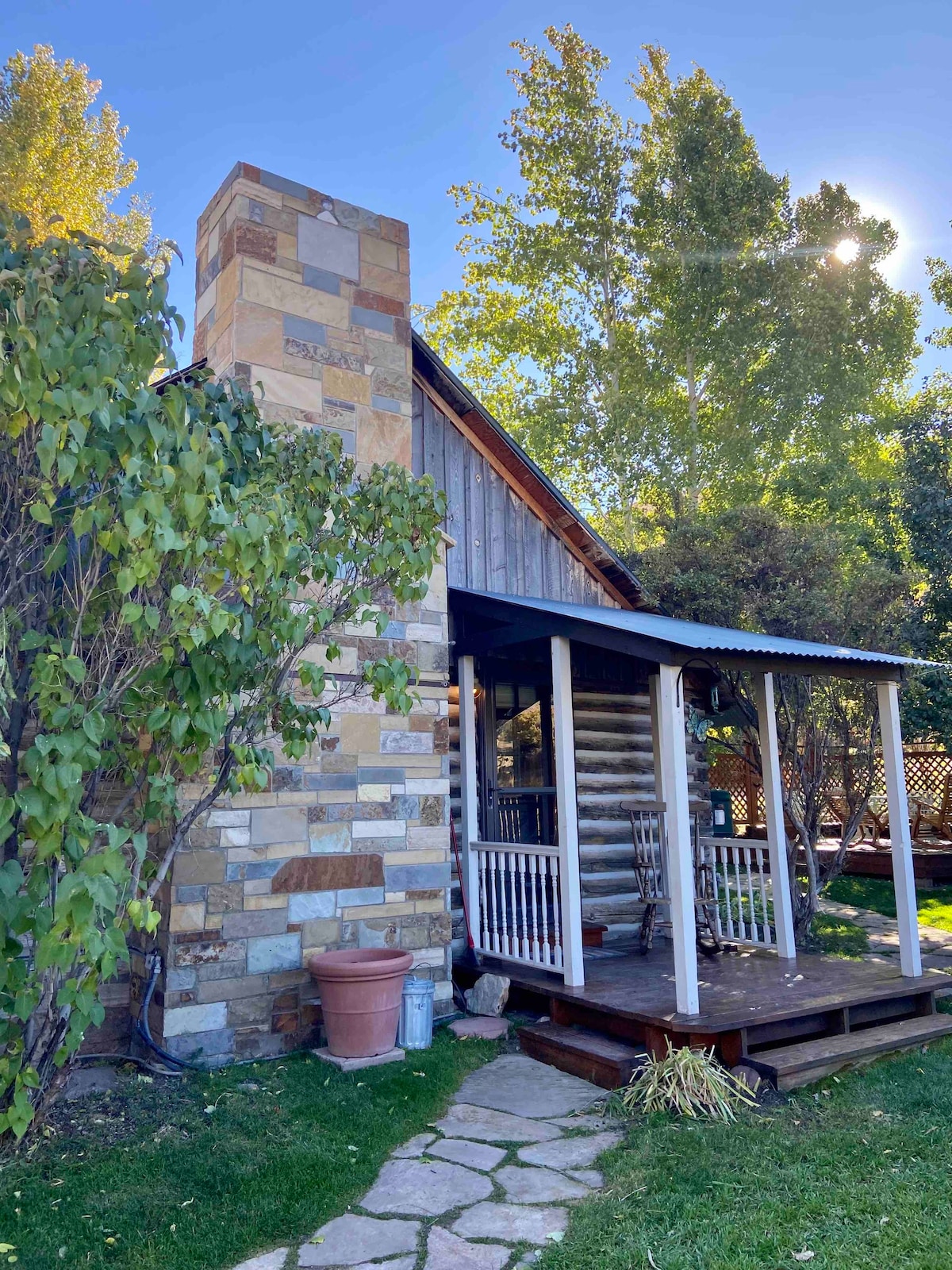 1880 Log Cabin with Mountain View