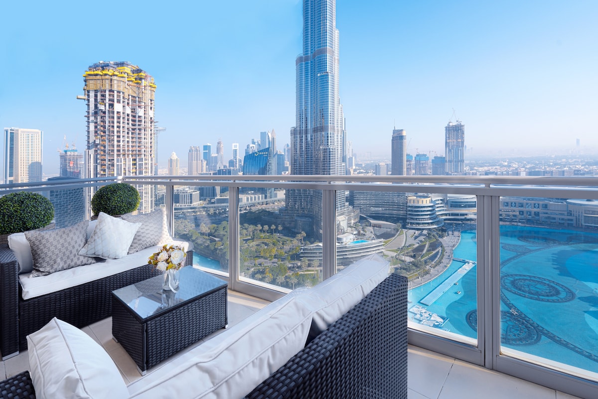 皇家天空公寓| 5间卧室|最佳哈利法（ Burj Khalifa ）景观