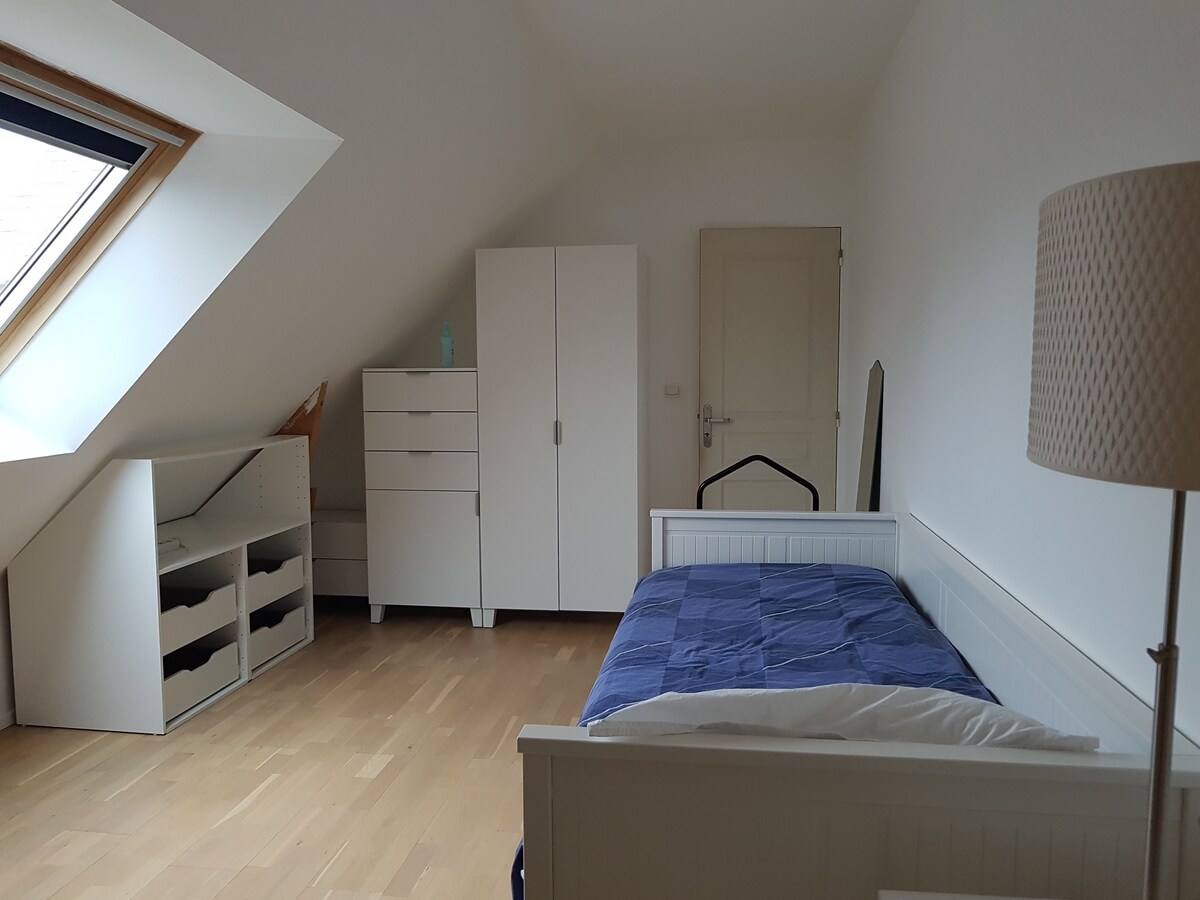 Chambre chez l'habitant sous combles