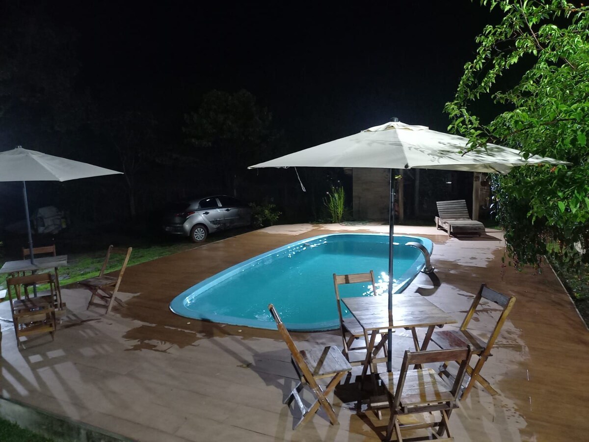 带泳池的农舍， Lagoinha SP