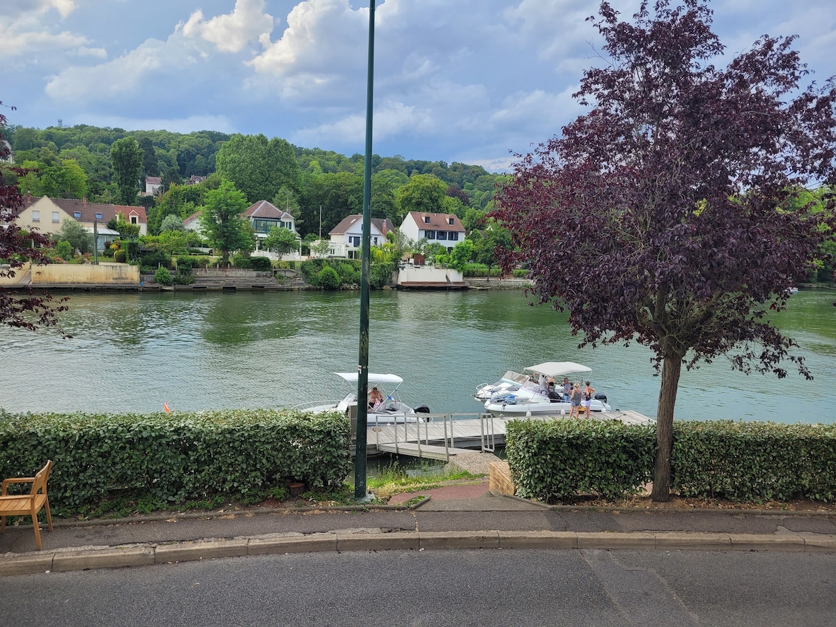 La Maryzette , vue magnifique sur l'oise .