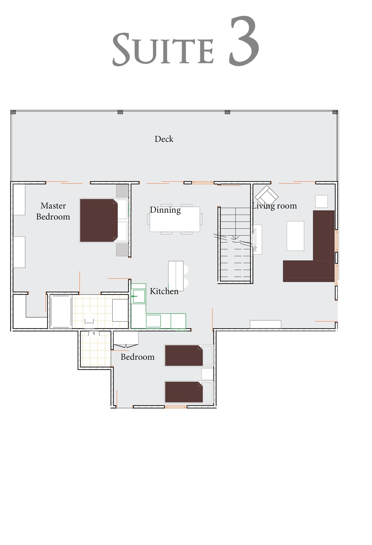 Farmhouse Suite 3 - 2 bedroom