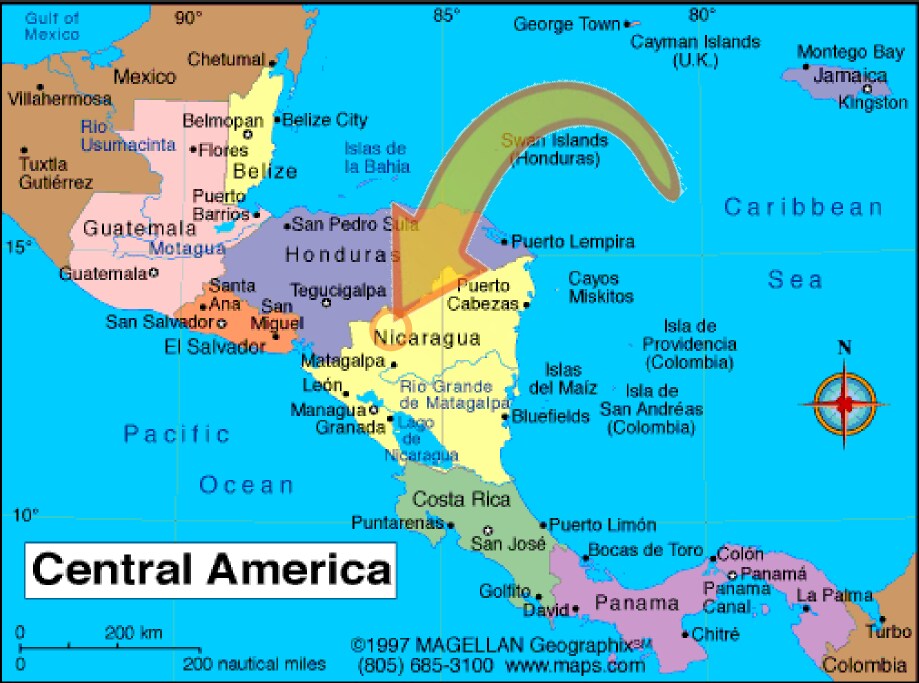 Meet the center of Central America