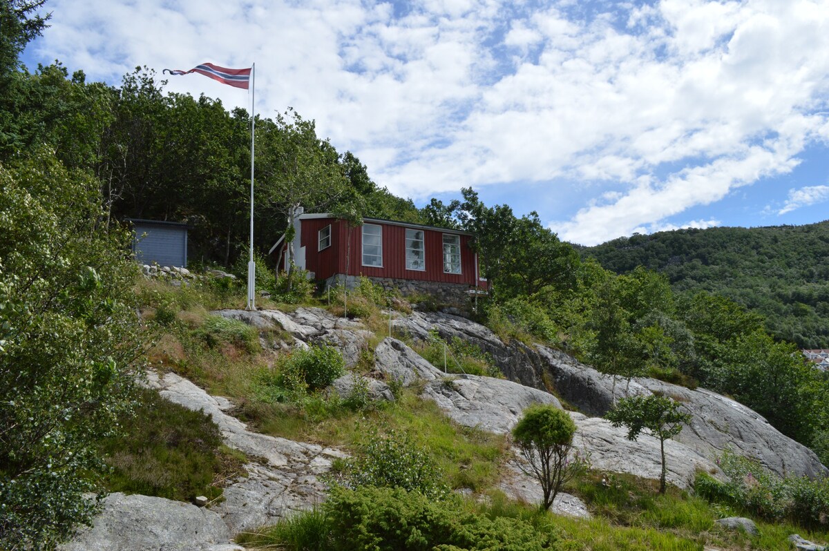 挪威小木屋，可欣赏Sandnes Stavanger的海景