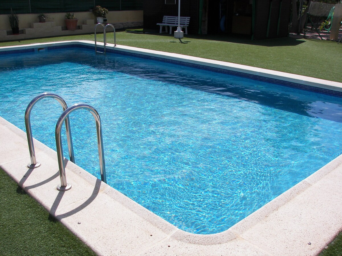 Chalet facing pool