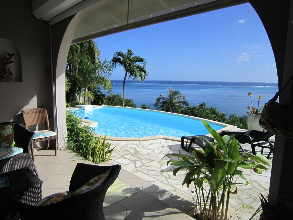 Moorea Villa Piti-Piscine-Vue 180 °南拉贡别墅