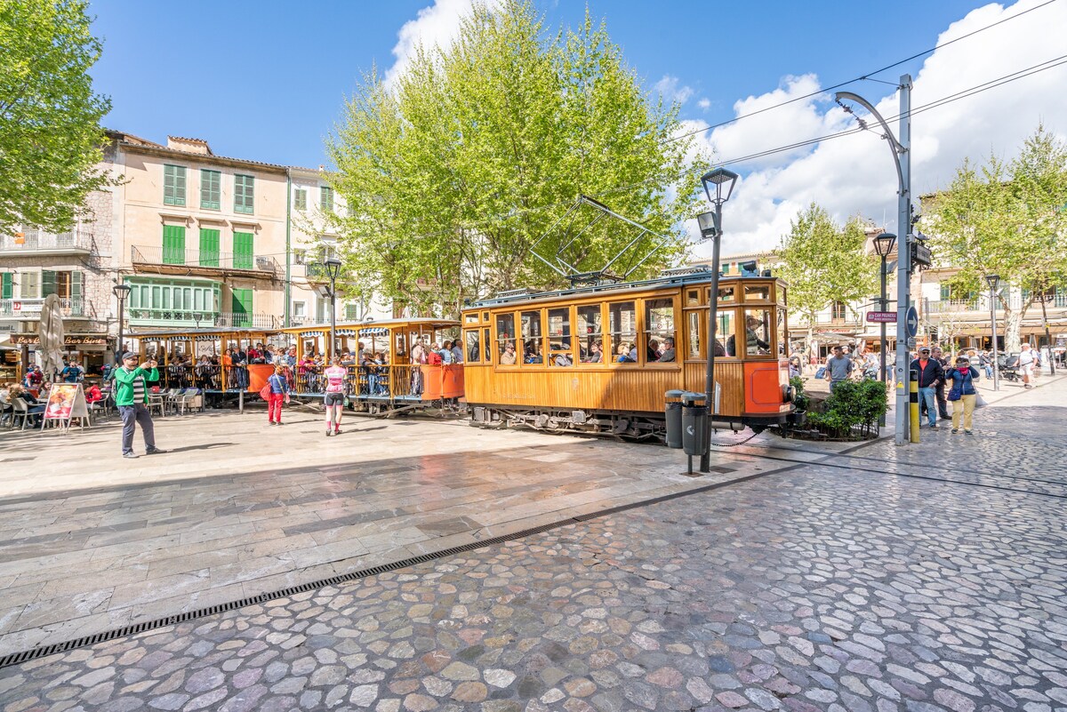 Soller Plaza小型套房，可俯瞰城市景观