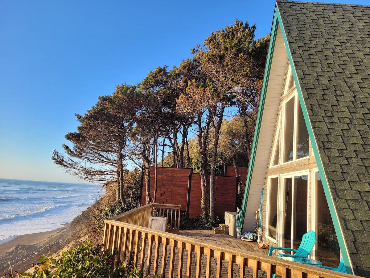 Salacia度假木屋，带热水浴缸的海滨A型。