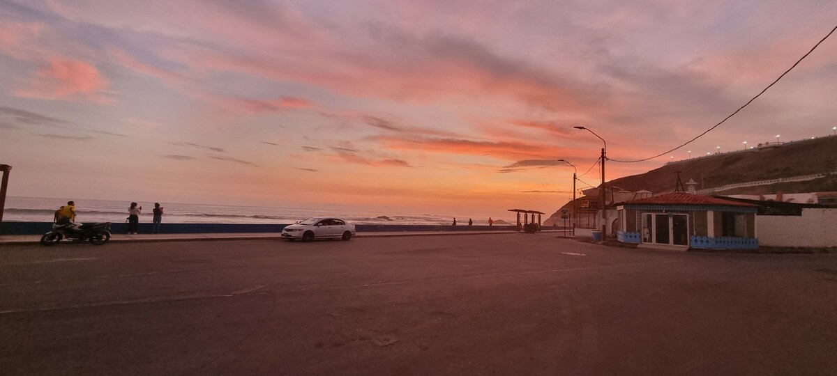 Hogar frente a la playa