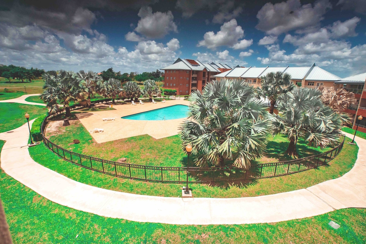 UWI/机场附近的壮观公寓，带阳光泳池