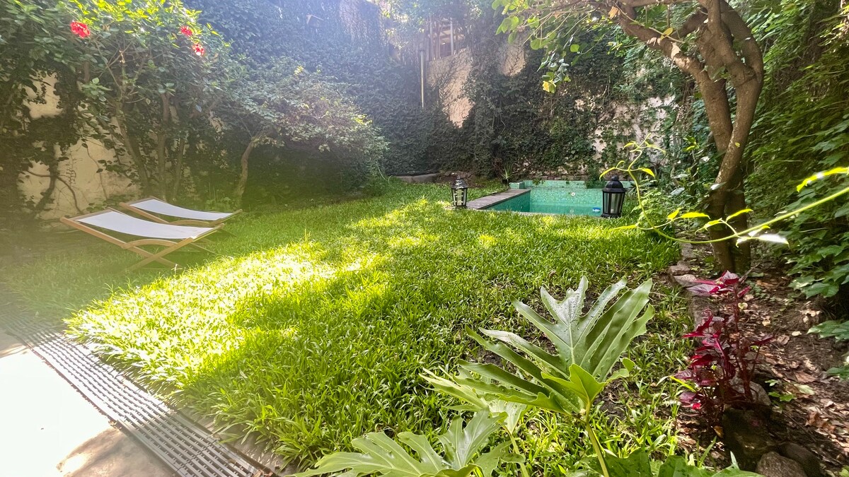 Casa apartamento con jardín en Palermo