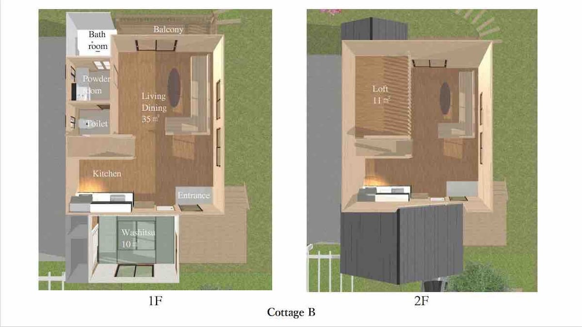 Lodge-B适合团体和家庭入住的度假小屋