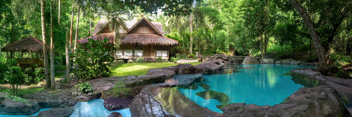 A Jungle House ：带天然泳池的河畔度假屋