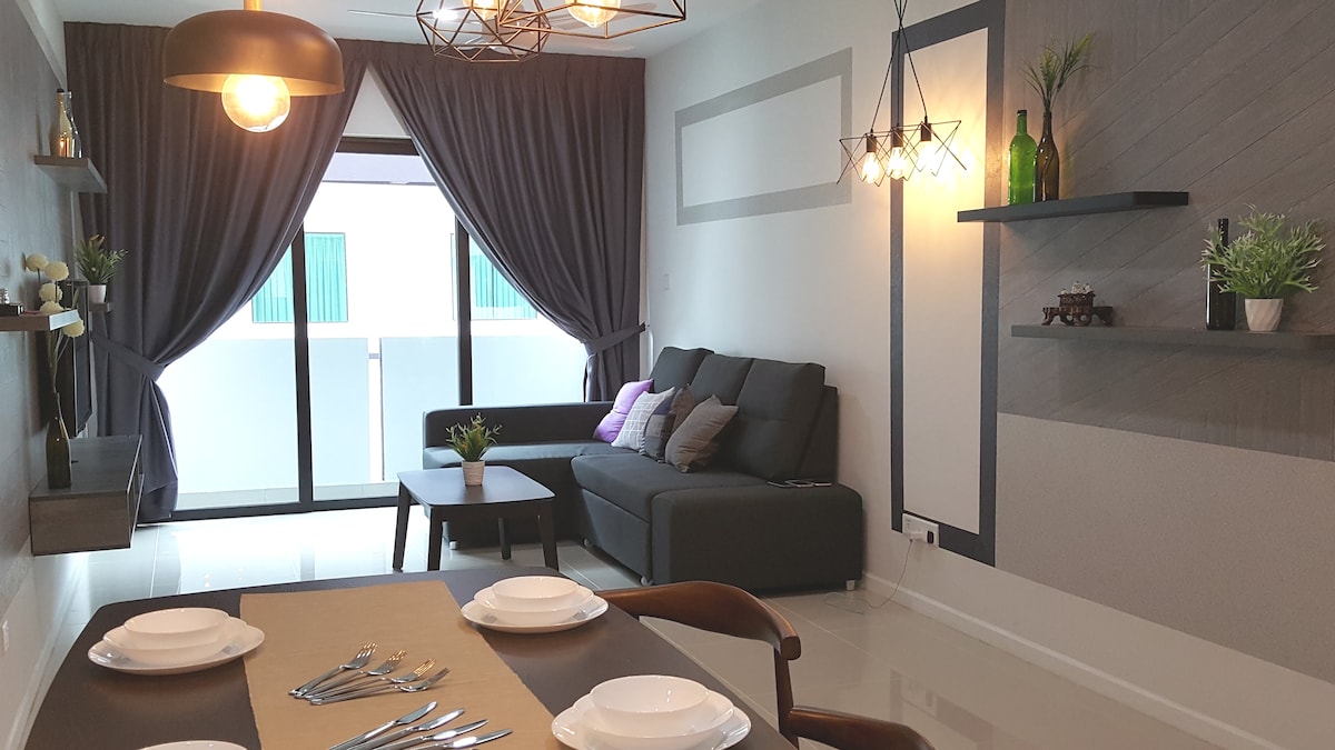 【JB City Suasana】 1BR Cosy Earth Suites by HS