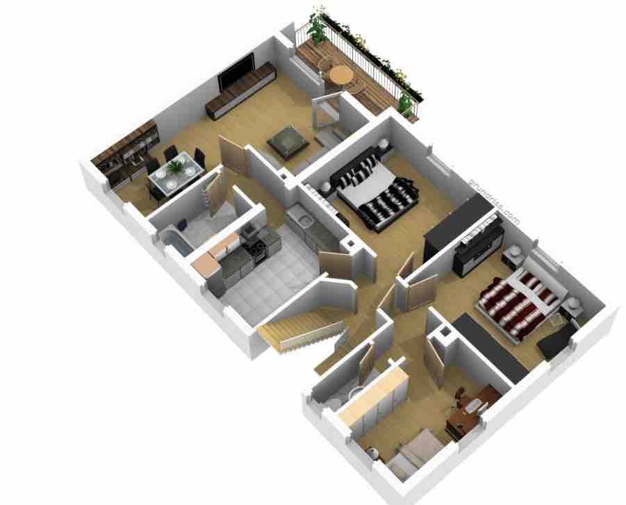 2022年的全新公寓：地理位置优越的漂亮公寓84平方米