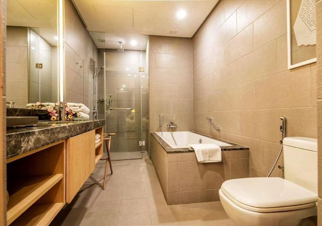吉隆坡城中城豪华行政单间公寓，带浴缸，免费停车