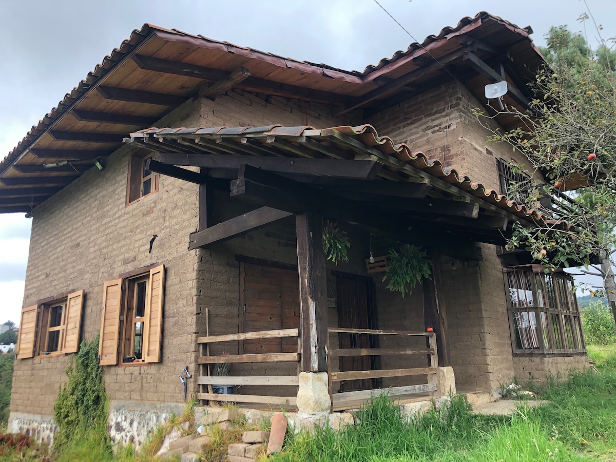 Adobe and Stone Cabin