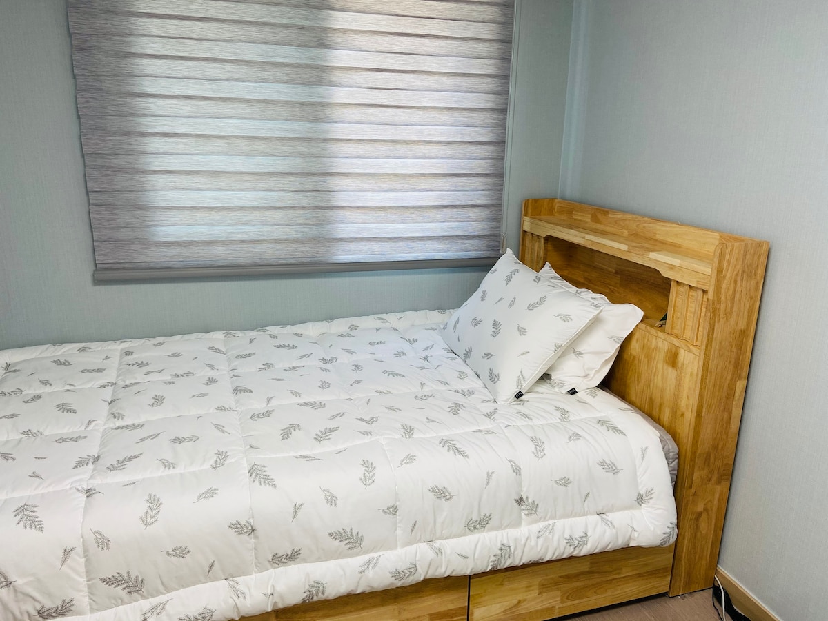 干净可爱的Noryangjin房屋/木质蓬松的床上用品舒适！