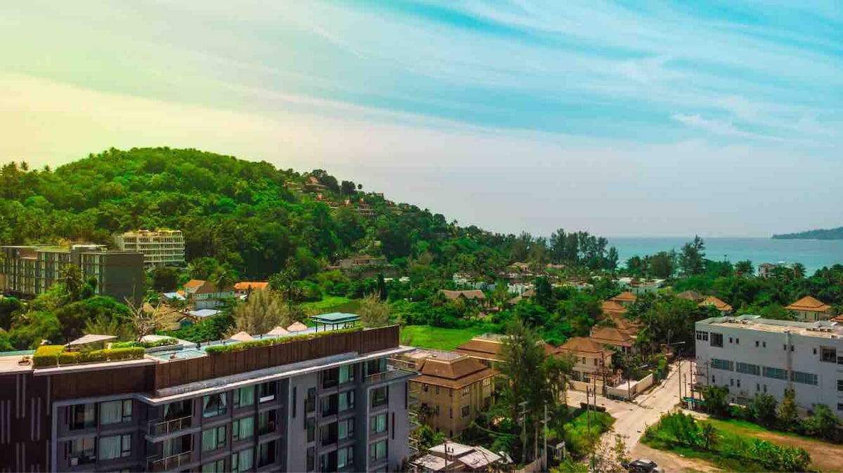 在家里工作1间卧室，位于苏林海滩（ Surin beach ） ，快速无线网络