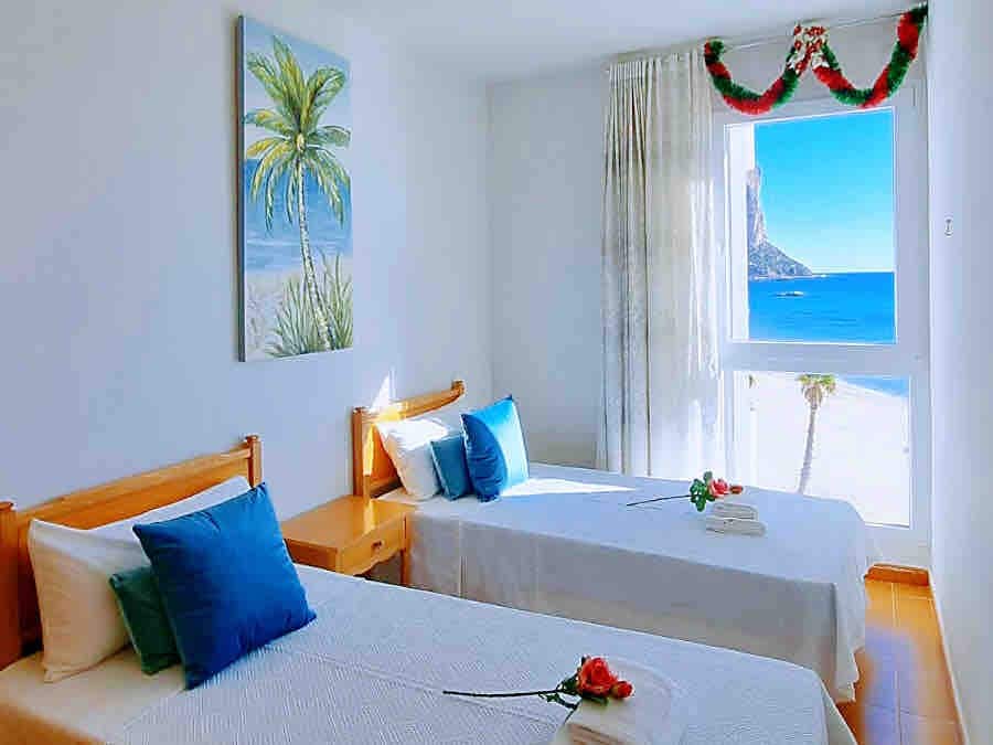 Calpe🏖 超级一线海滩🏝三卧室公寓