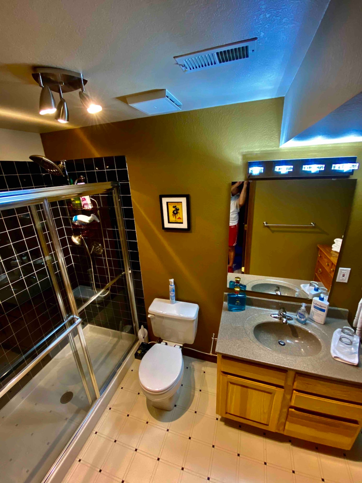 豪华地下室套房- 75英寸电视、游泳池、热水浴缸