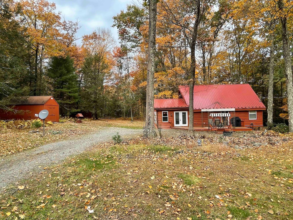 林中迷人的小木屋，靠近Ricketts Glen