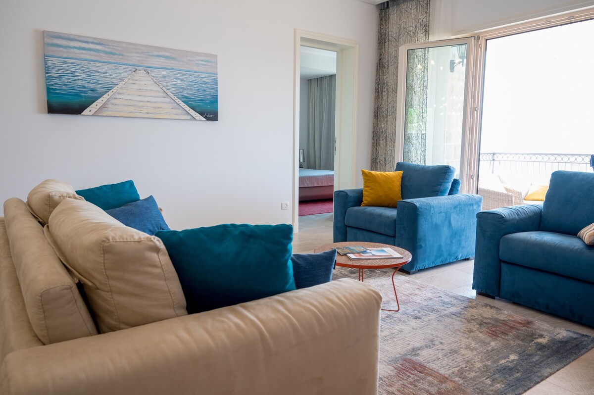 Lustica Bay stylish apartment with a sea view