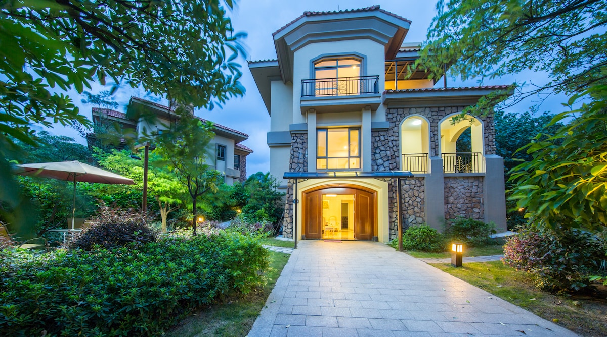 广州增城香江健康山谷梦斯帕温泉别墅双床房 广州市民宿